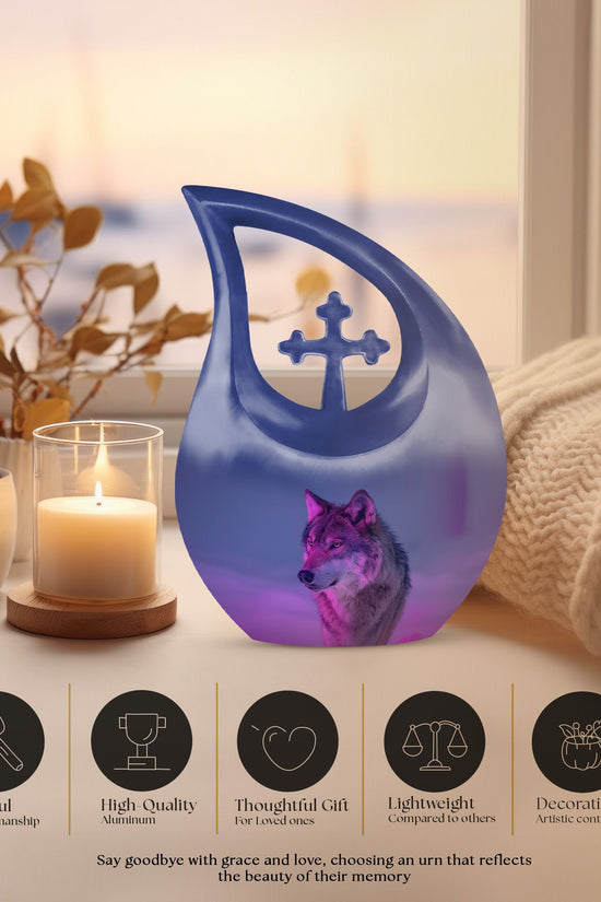 Wolf Urns For Ashes - Cremation Urns For Human