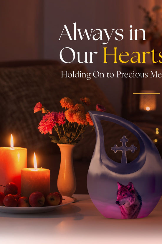 Wolf Urns For Ashes - Cremation Urns For Human