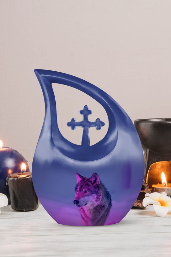 Wolf Urns For Ashes - Cremation Urns For Human