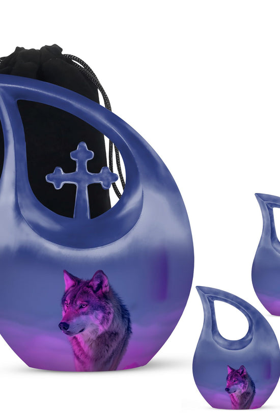 Wolf Urns For Ashes - Cremation Urns For Human