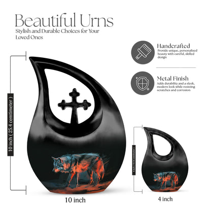 Wolf Urns For Ashes - Cremation Urns For Adults
