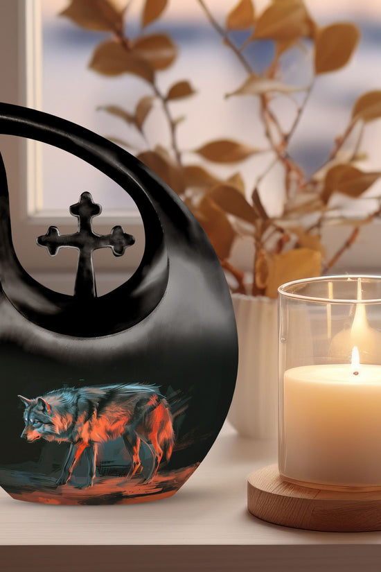 Wolf Urns For Ashes - Cremation Urns For Adults