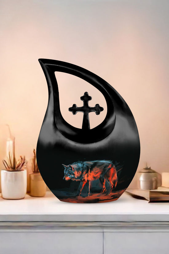 Wolf Urns For Ashes - Cremation Urns For Adults