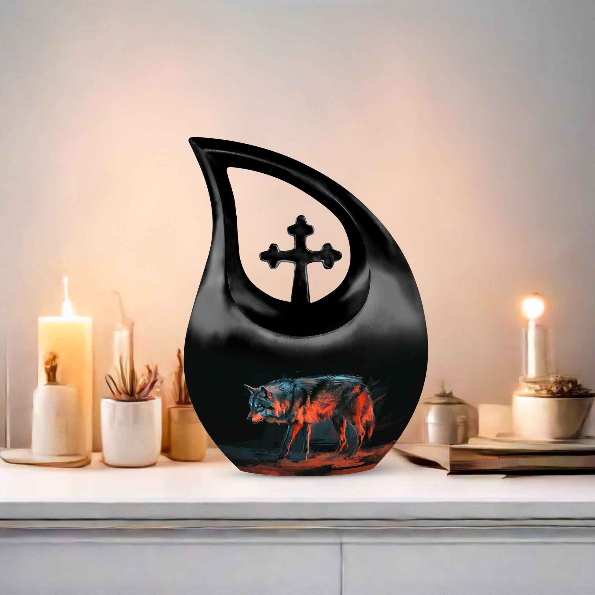 Wolf Urns For Ashes - Cremation Urns For Adults