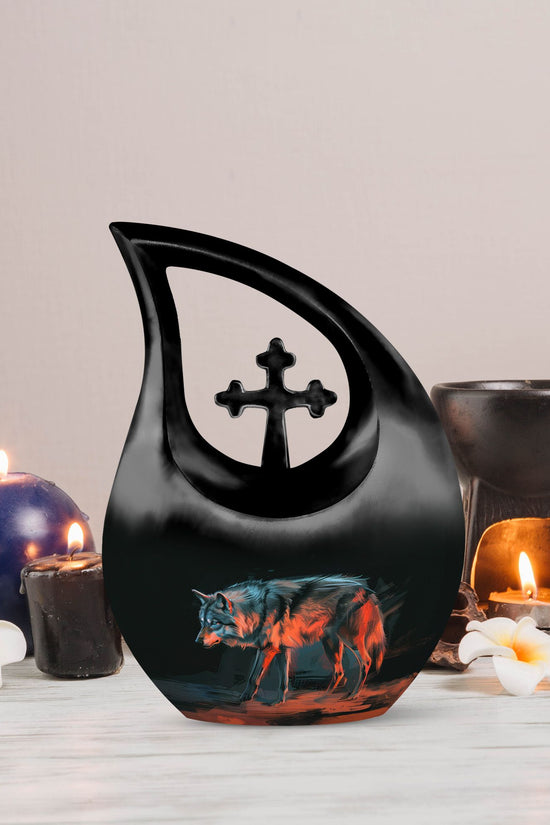 Wolf Urns For Ashes - Cremation Urns For Adults