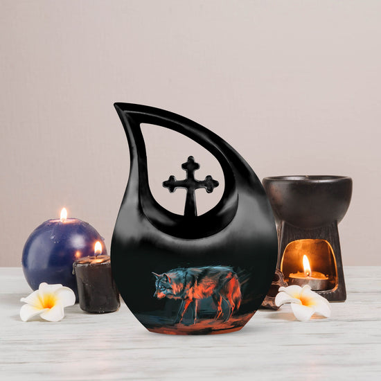 Wolf Urns For Ashes - Cremation Urns For Adults