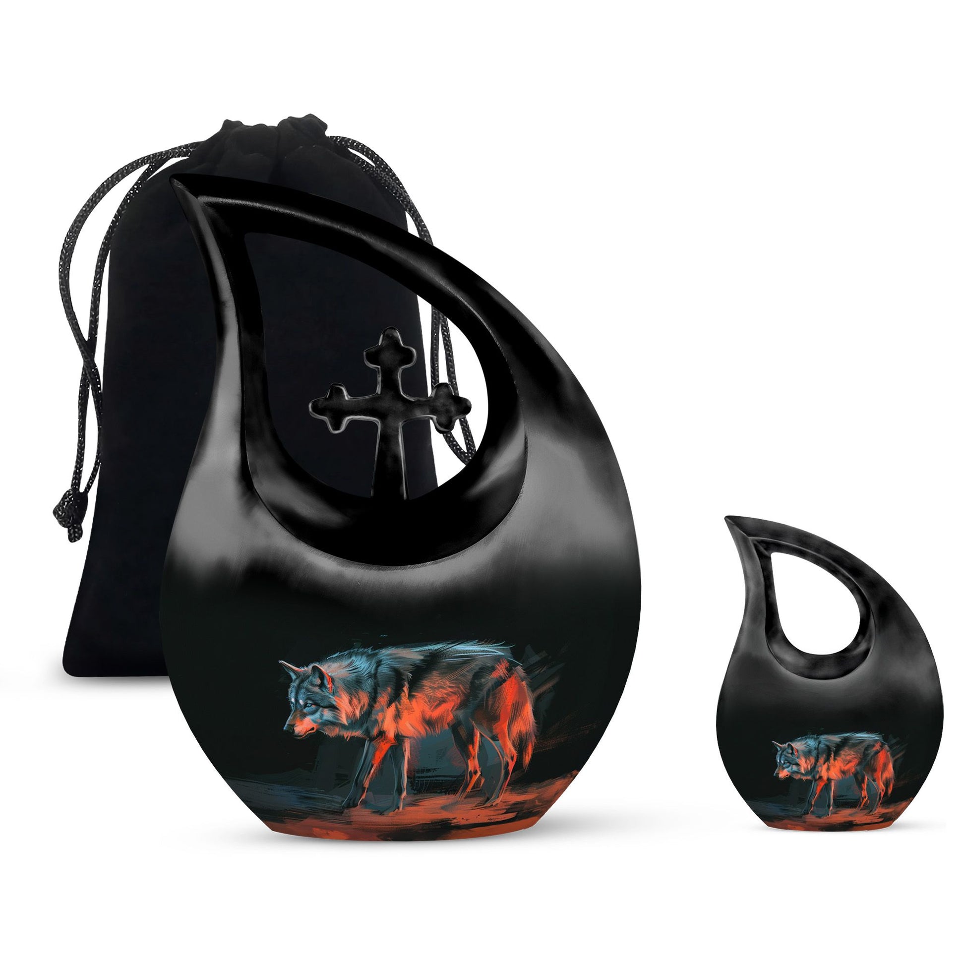 Wolf Urns For Ashes - Cremation Urns For Adults
