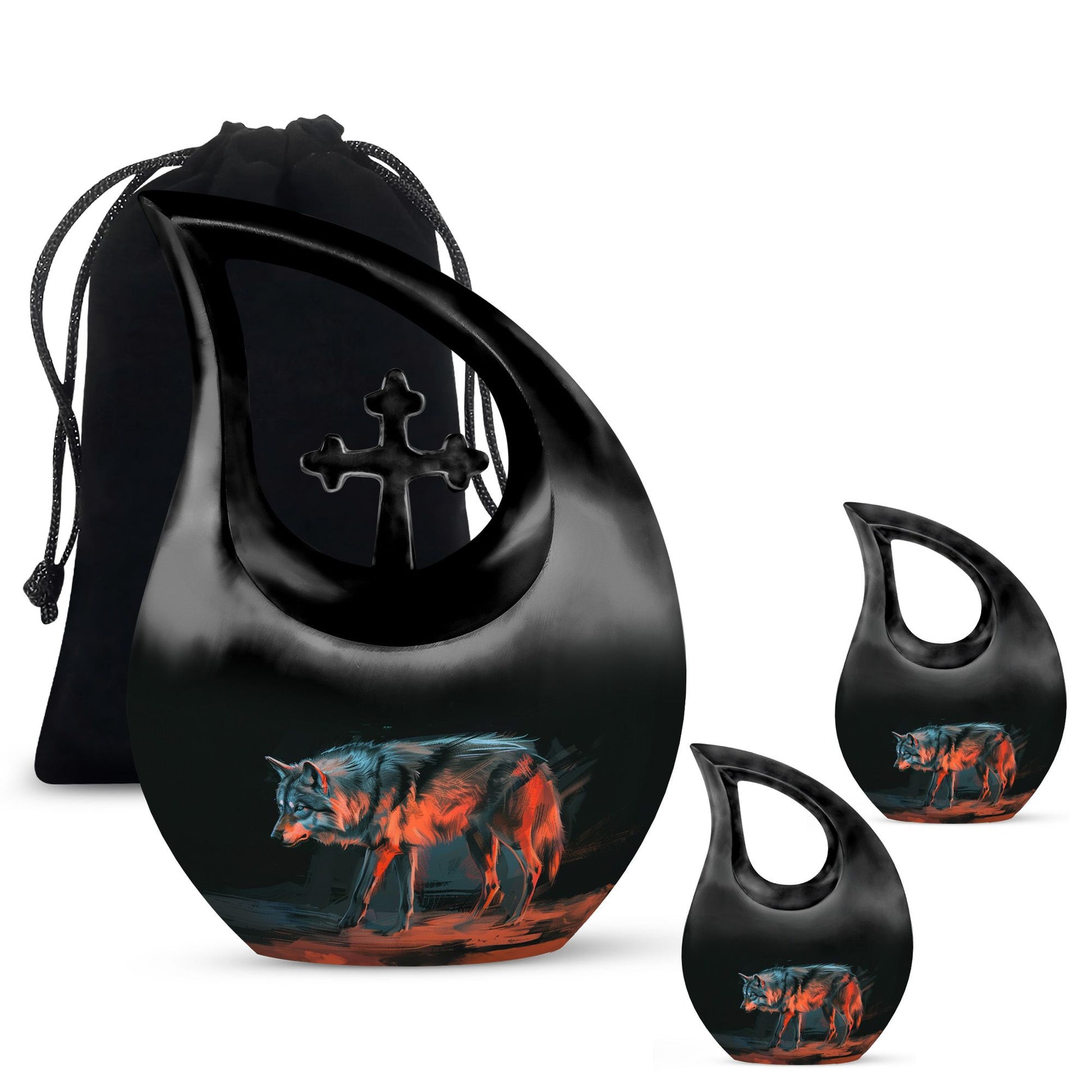 Wolf Urns For Ashes - Cremation Urns For Adults
