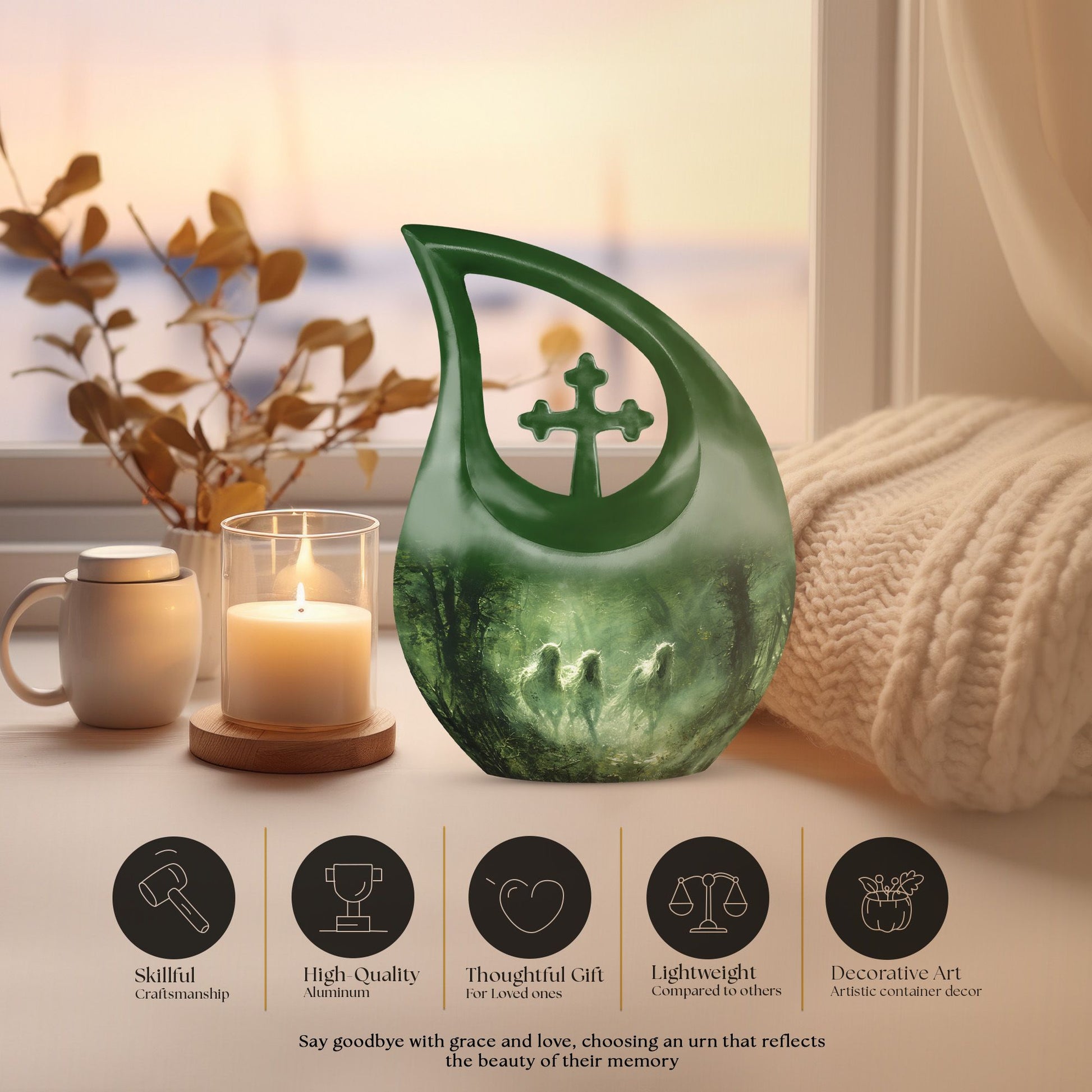 Horse Urns For Ashes - Cremation Urn For Human