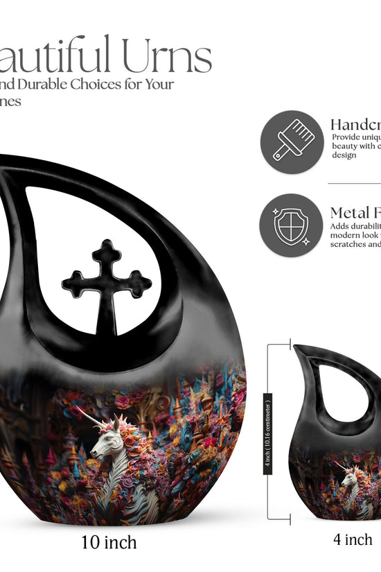 Unicorn Urns For Ashes - Cremation Urns For Human Ashes Adult Black