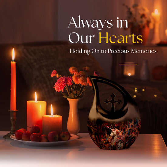 Unicorn Urns For Ashes - Cremation Urns For Human Ashes Adult Black