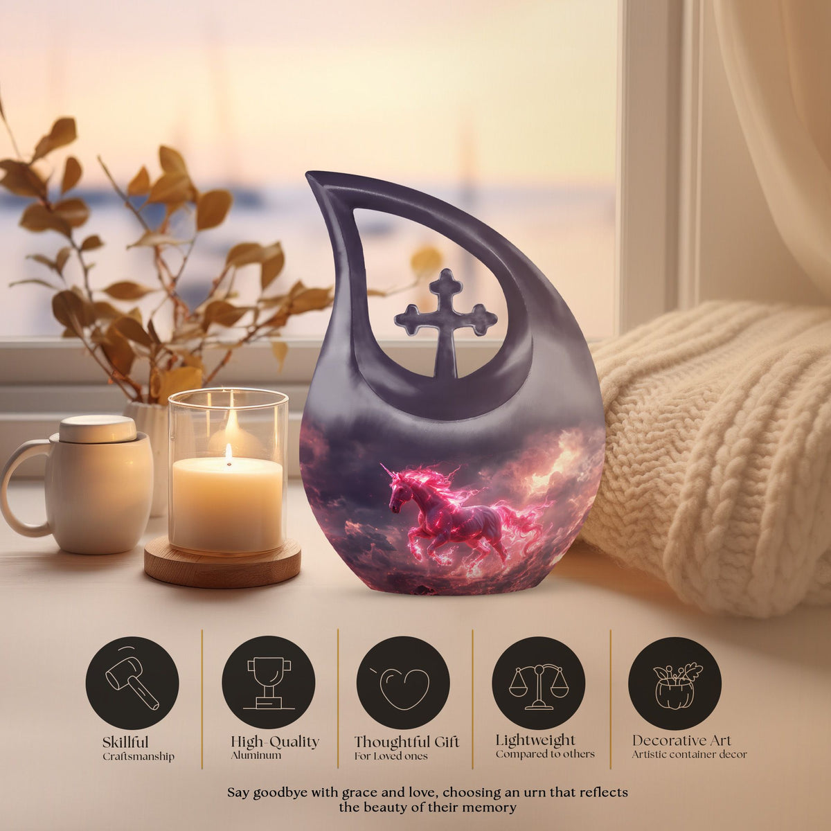 Unicorn Urns For Ashes - Cremation Urn For Humans