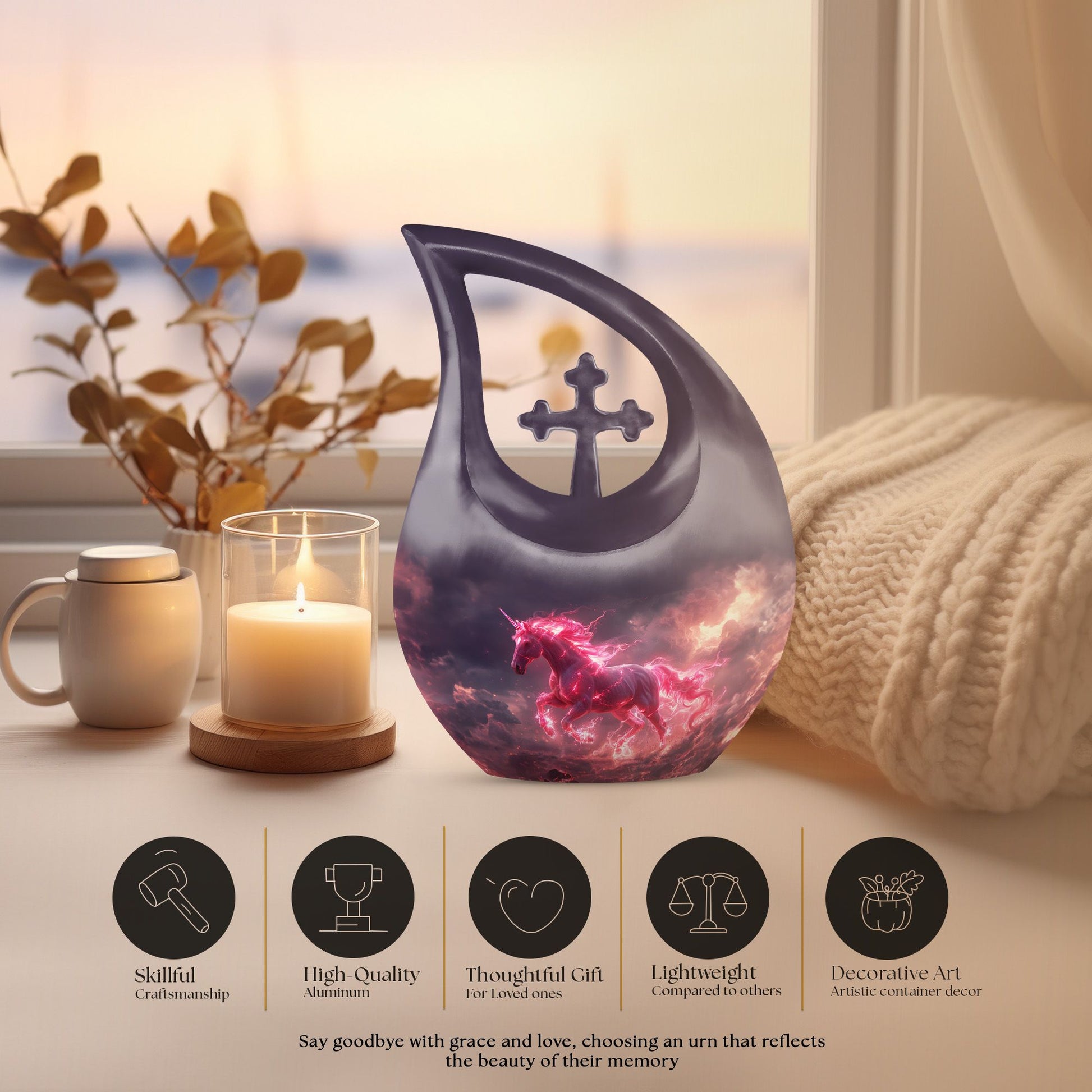 Unicorn Urns For Ashes - Cremation Urn For Humans