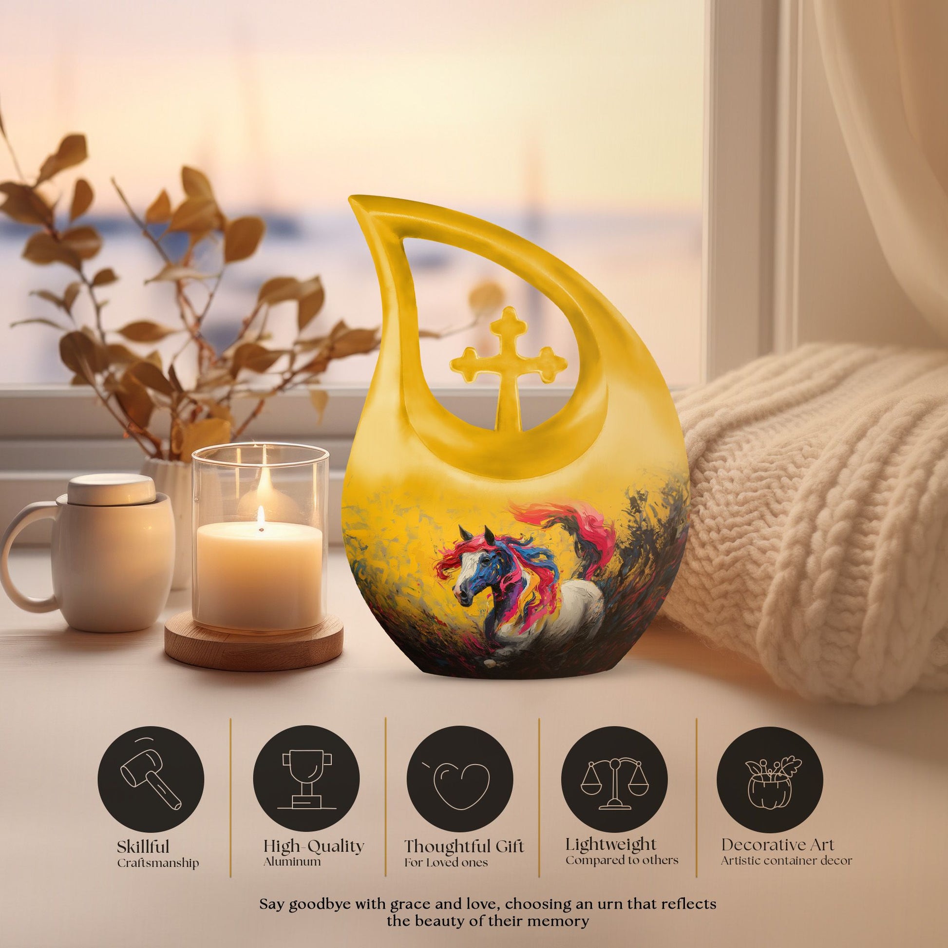 Horse Urns For Ashes - Cremation Urns For Adult Ashes Small