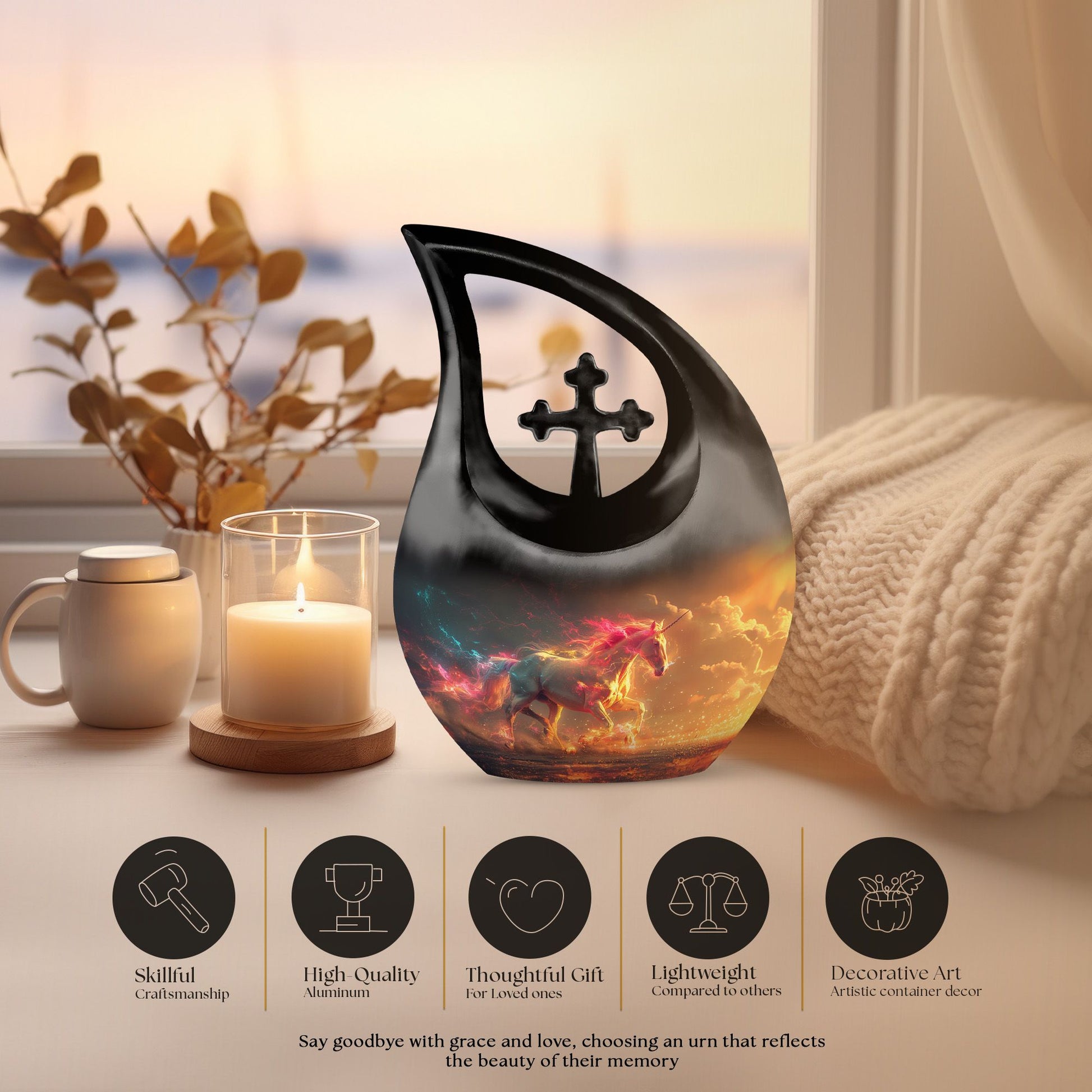 Unicorn Urns For Ashes - Urn Adult Cremation
