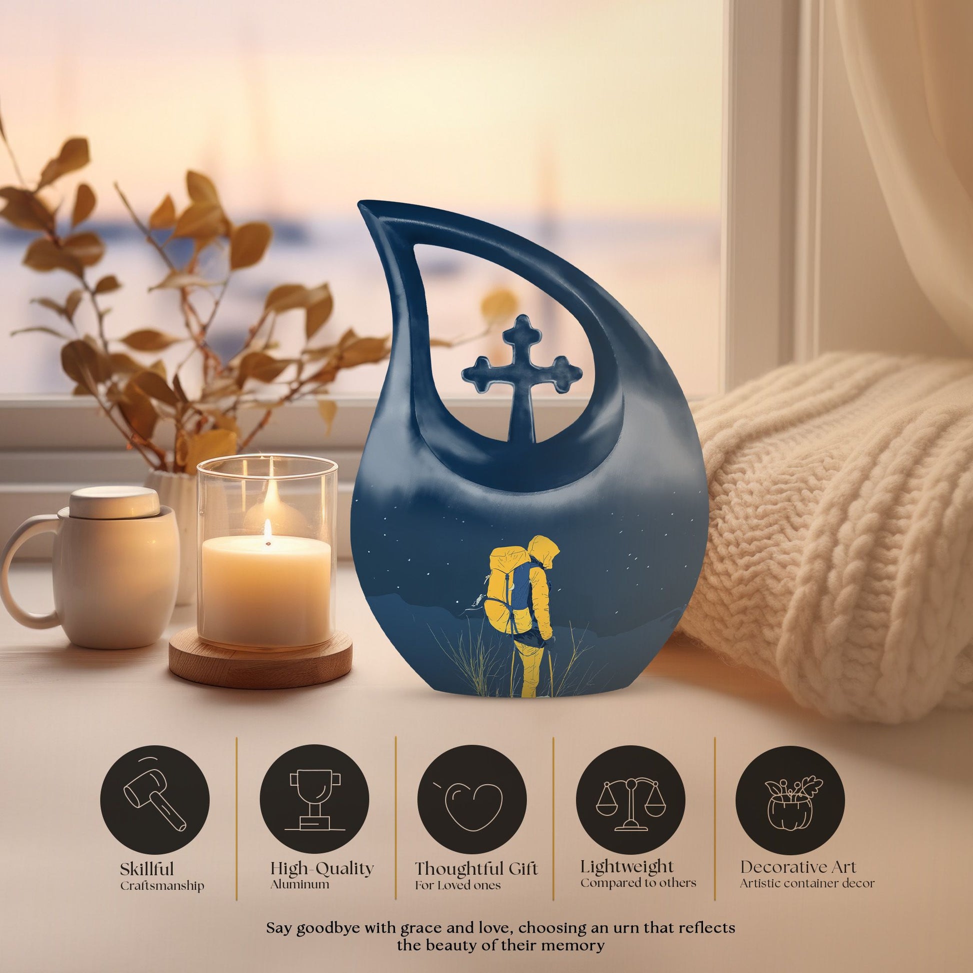 Hiking Urns For Ashes - Small Keepsake Urn