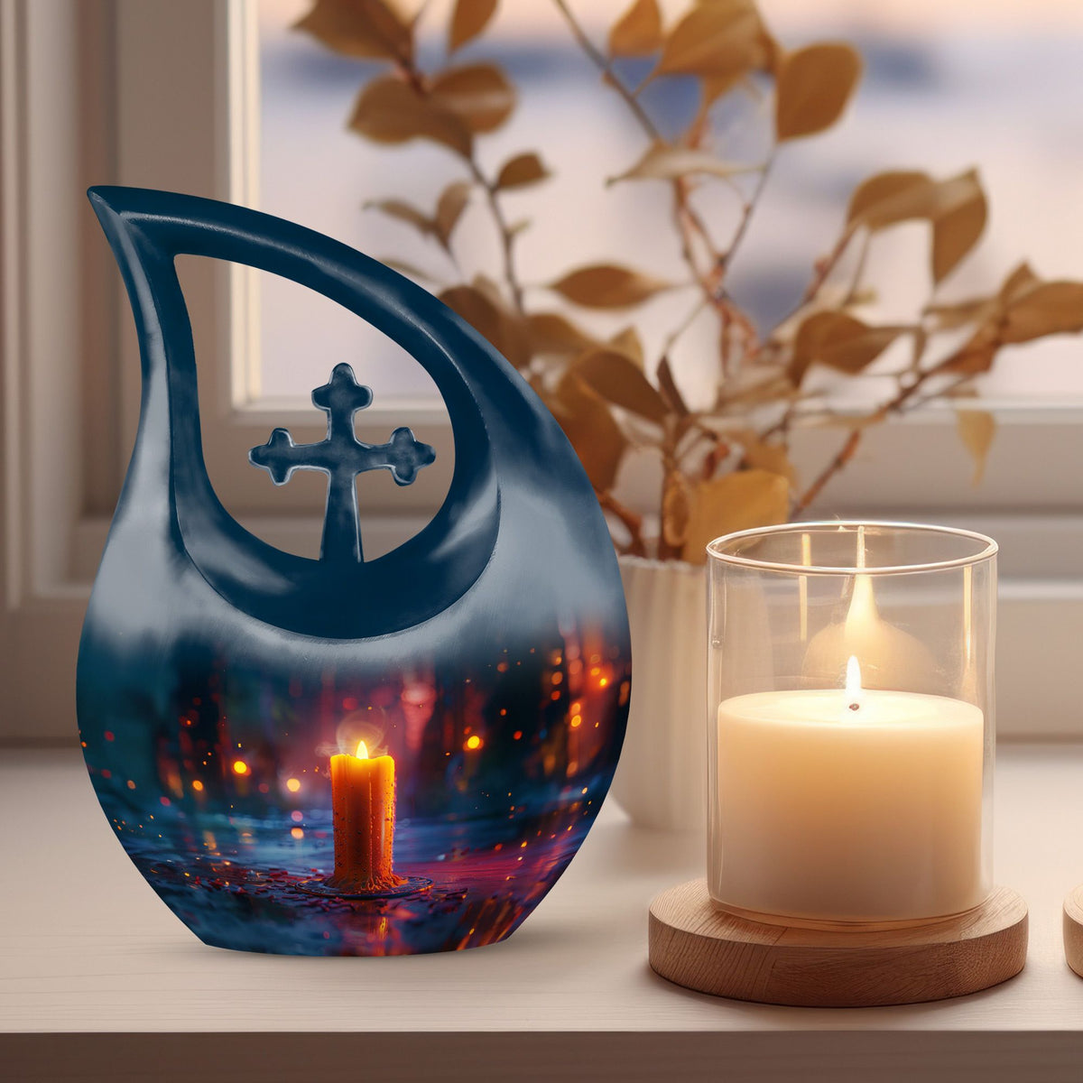 Candle Urns For Ashes - Small Urn For Ashes Keepsake