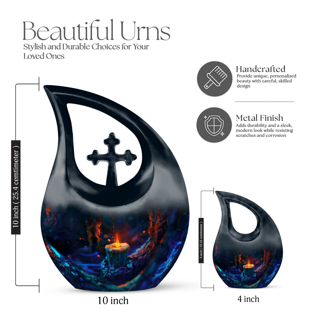 Candle Urns For Ashes - Small Ashes Keepsake