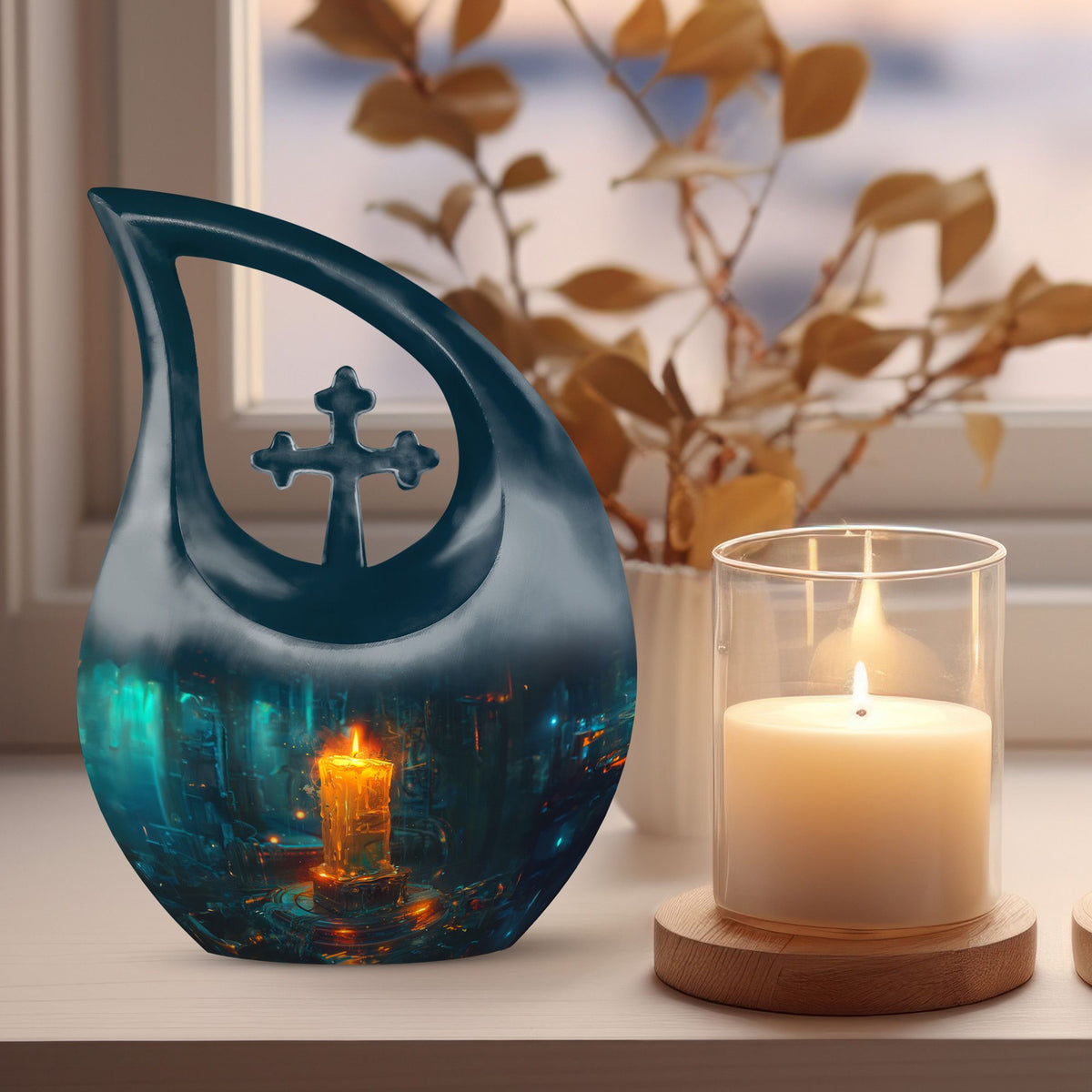 Candle Urns For Ashes - Small Decorative Urn