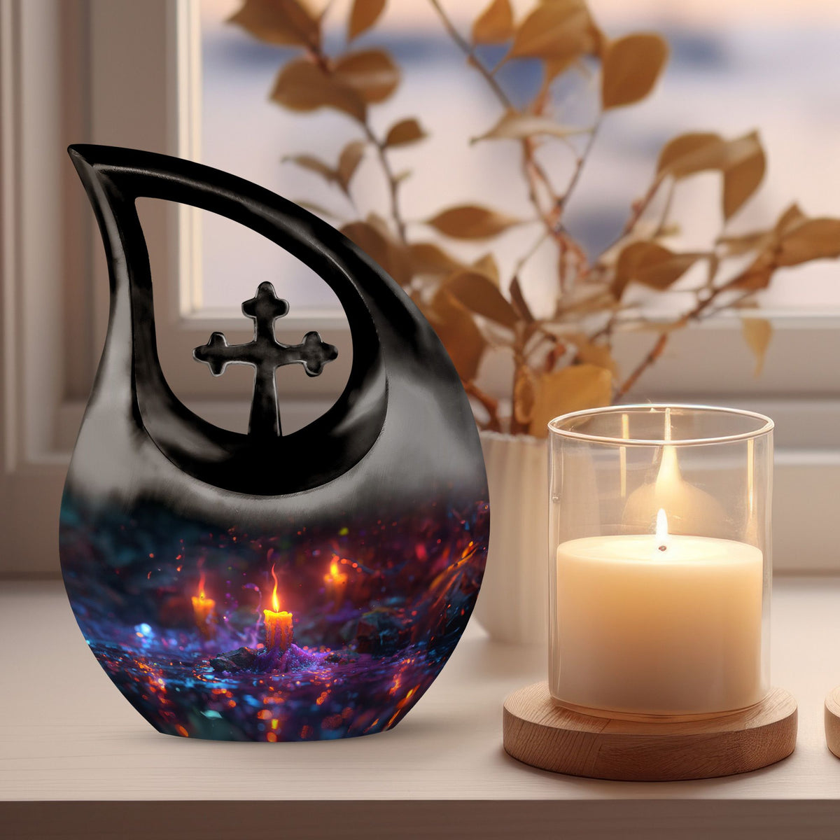 Candle Urns For Ashes - Small Memorial Urns