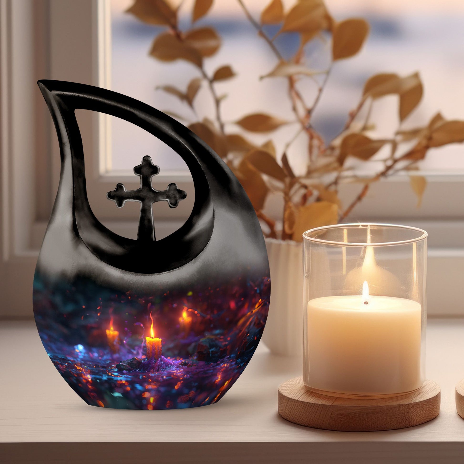Candle Urns For Ashes - Small Memorial Urns