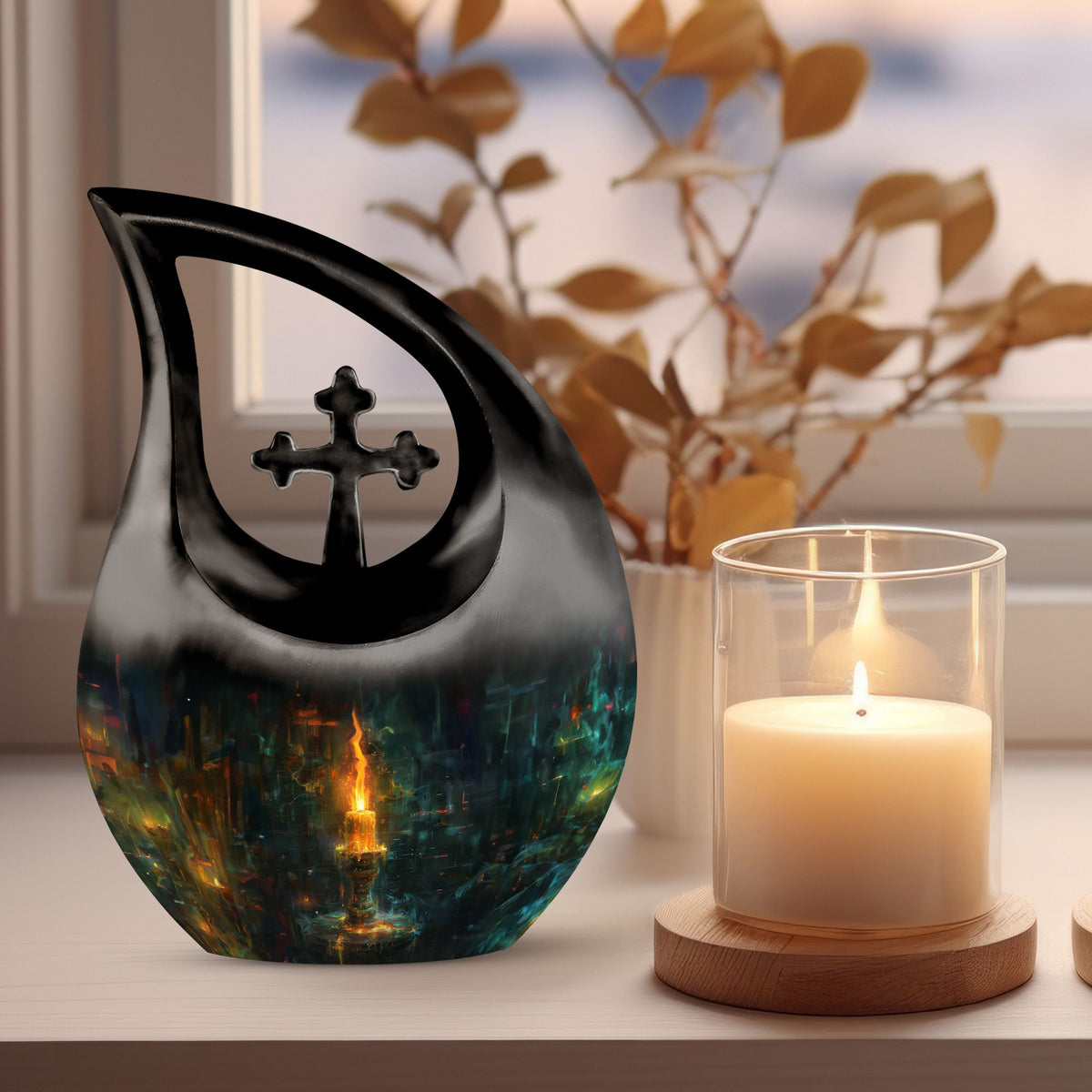 Candle Urns For Ashes - Small Urns For Human Ashes Keepsake Mom