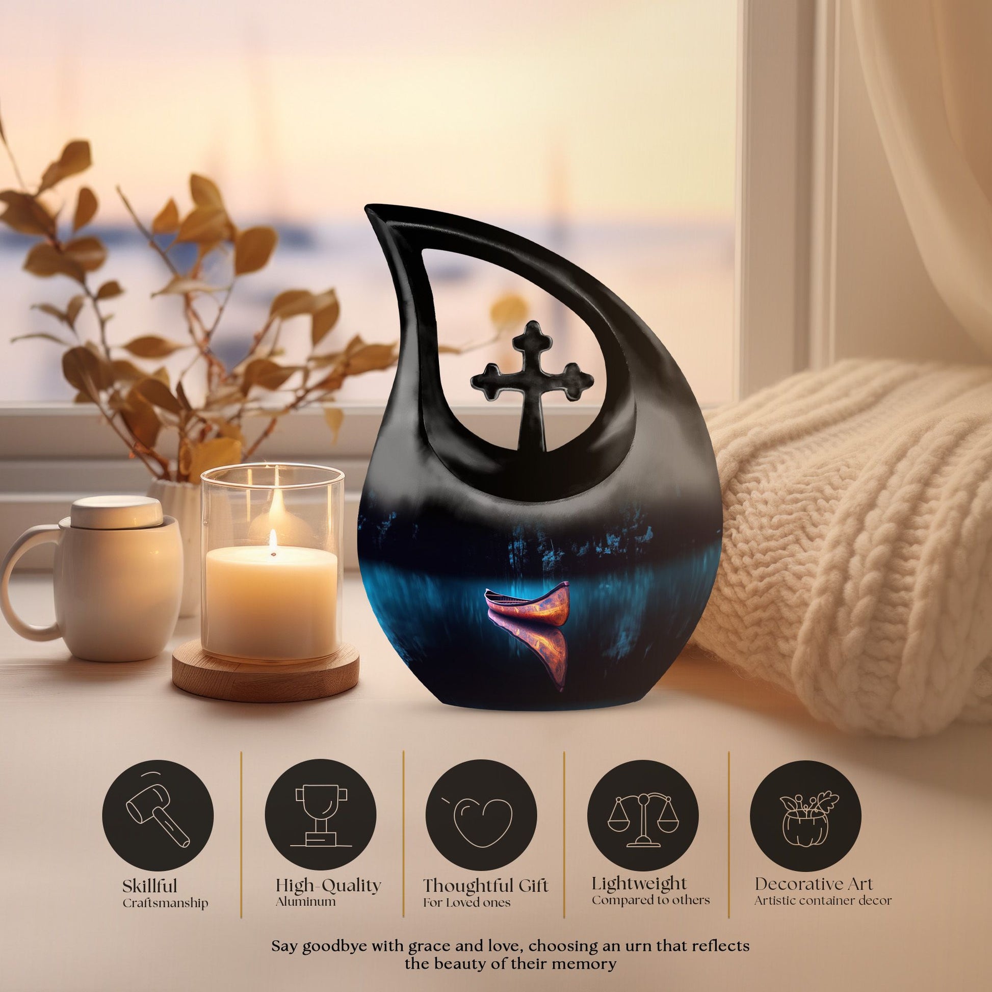 Boat Urns For Ashes - Keepsake Small Urns