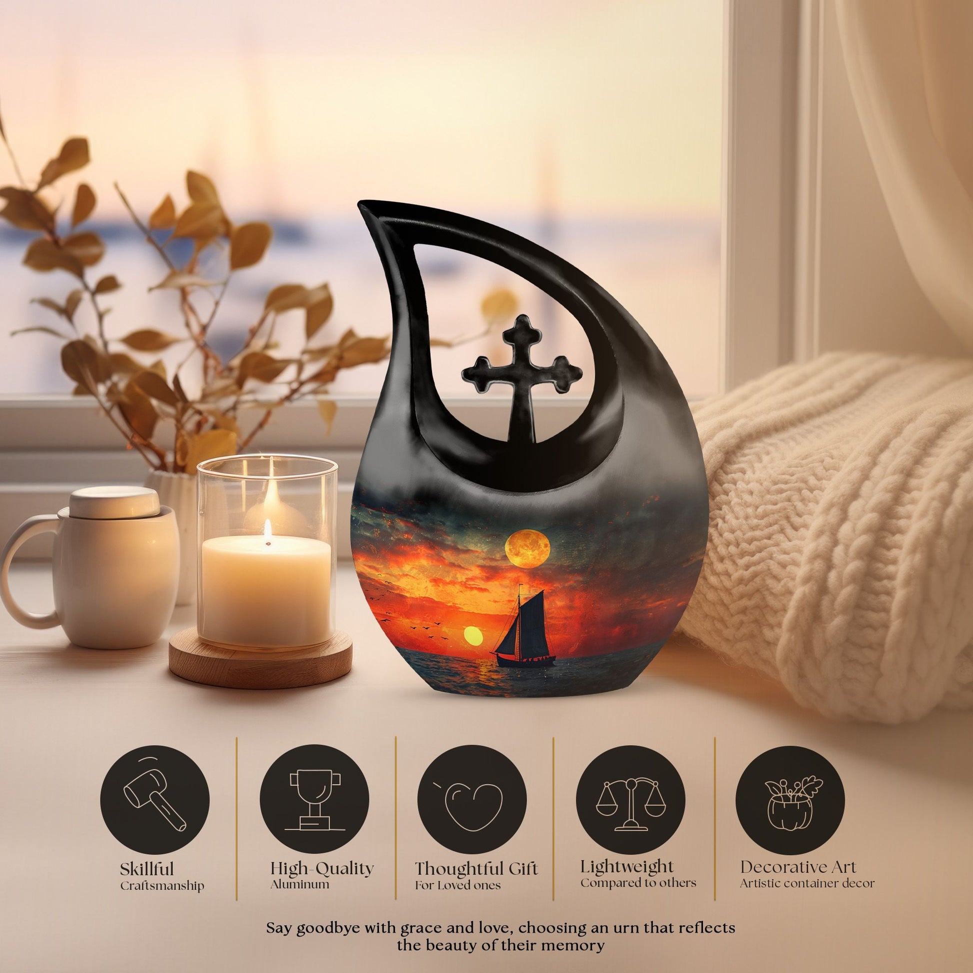 Boat Urns For Ashes - Small Urns For Ashes Adult Female