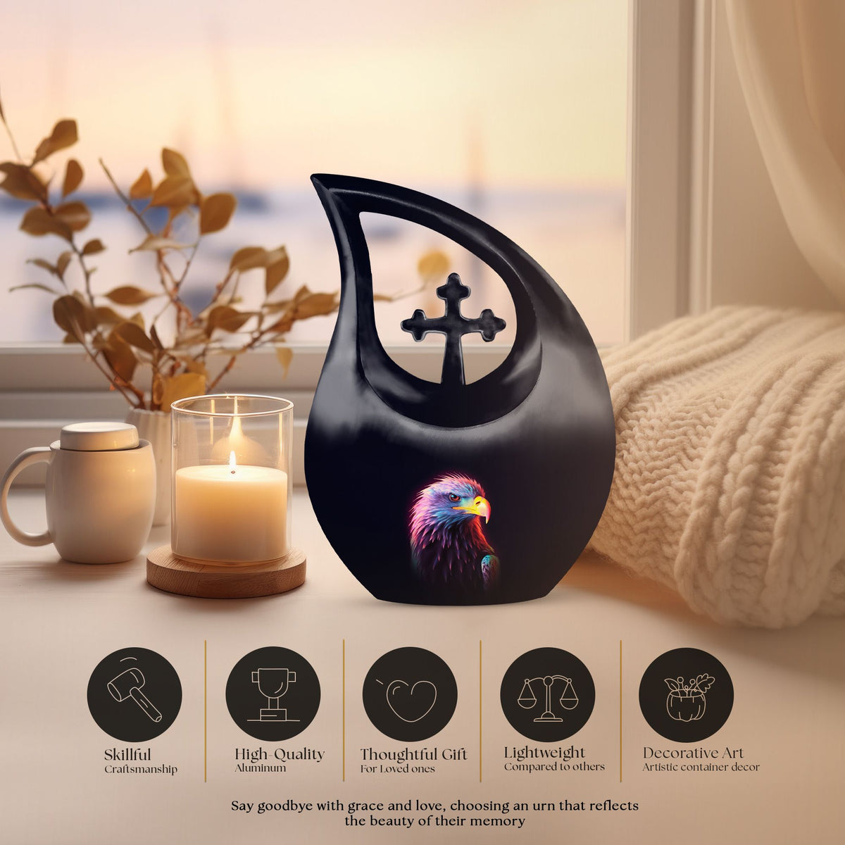 Eagle Urns For Ashes - Mini Keepsake Urns