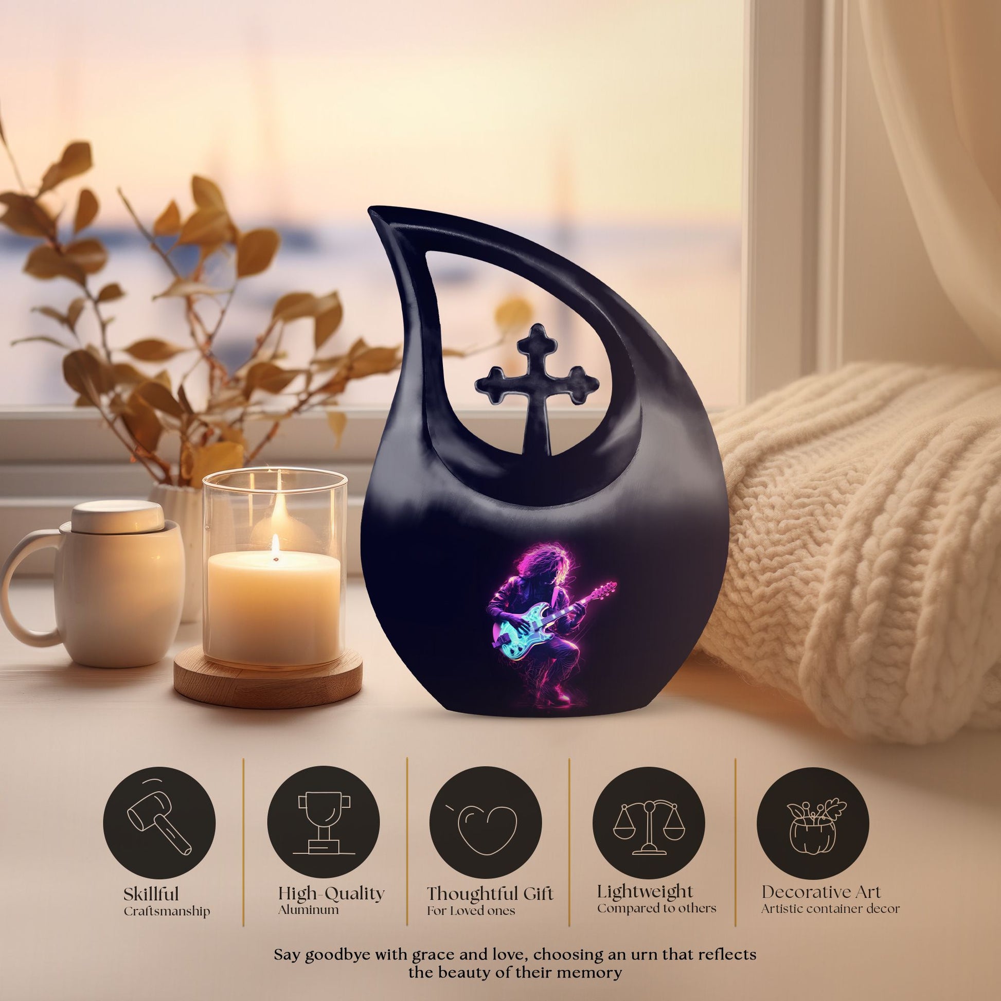 Music Urns For Ashes - Human Ashes Keepsake