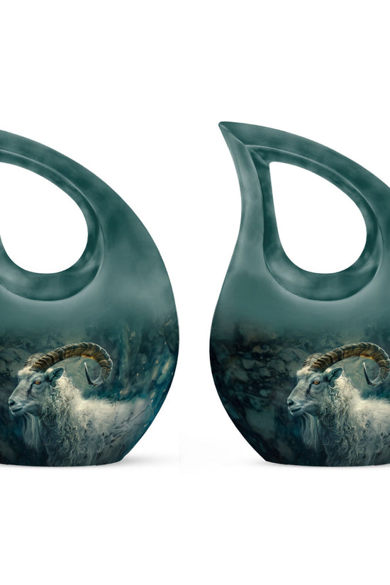 Goat Urns For Ashes - Keepsake Urn For Human Ashes