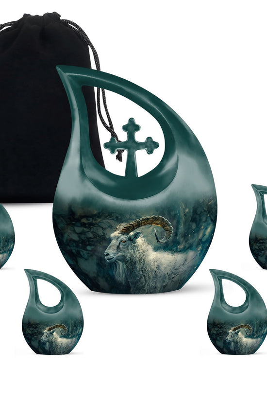 Goat Urns For Ashes - Keepsake Urn For Human Ashes