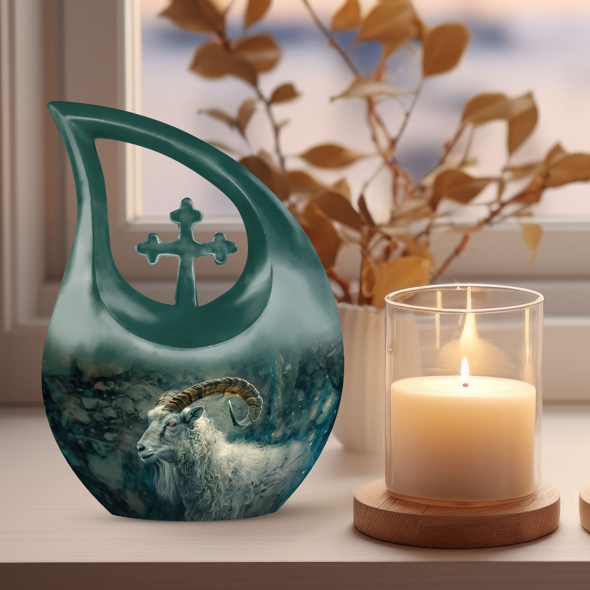 Goat Urns For Ashes - Keepsake Urn For Human Ashes