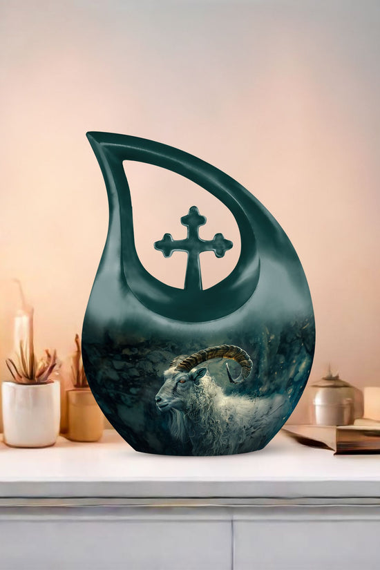 Goat Urns For Ashes - Keepsake Urn For Human Ashes