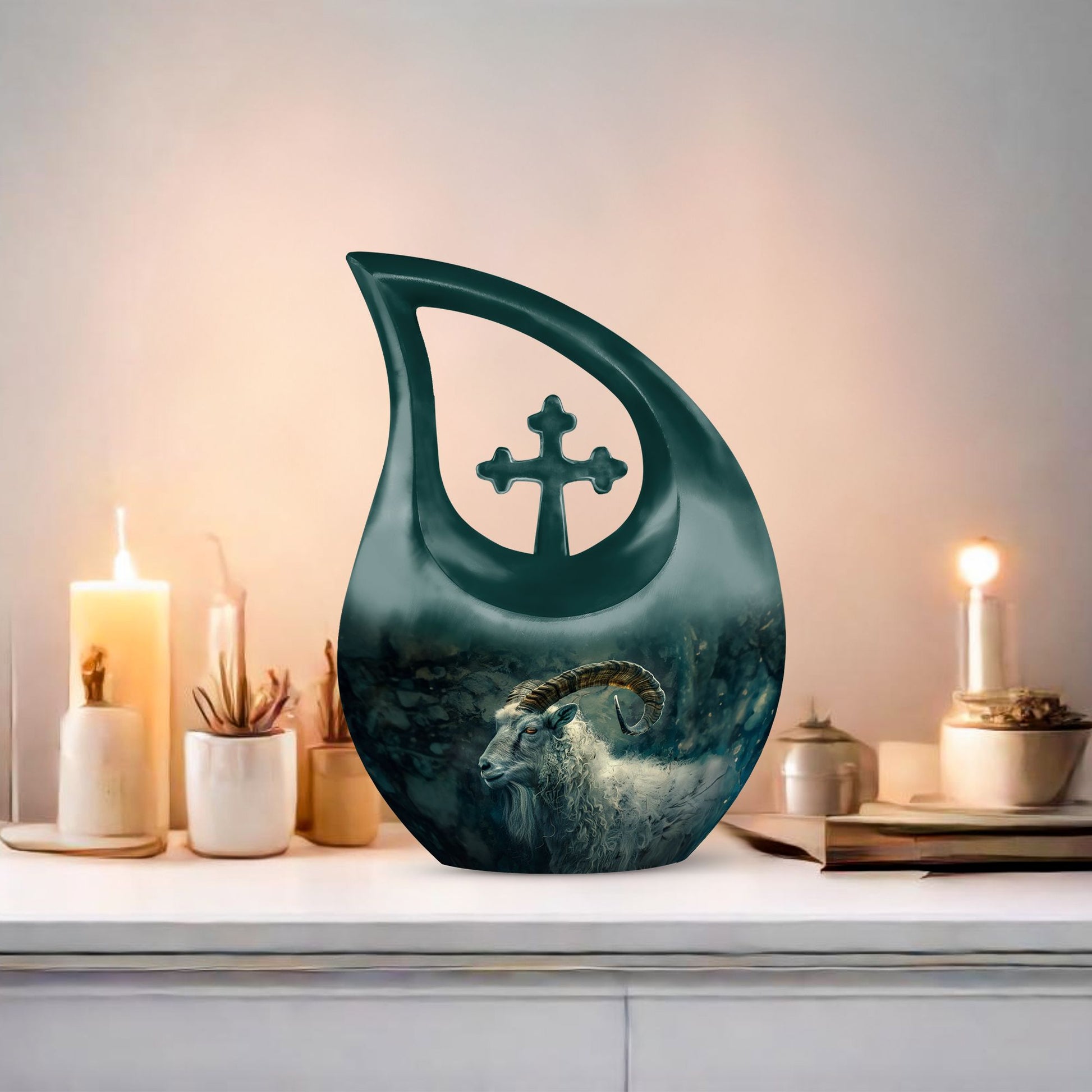 Goat Urns For Ashes - Keepsake Urn For Human Ashes