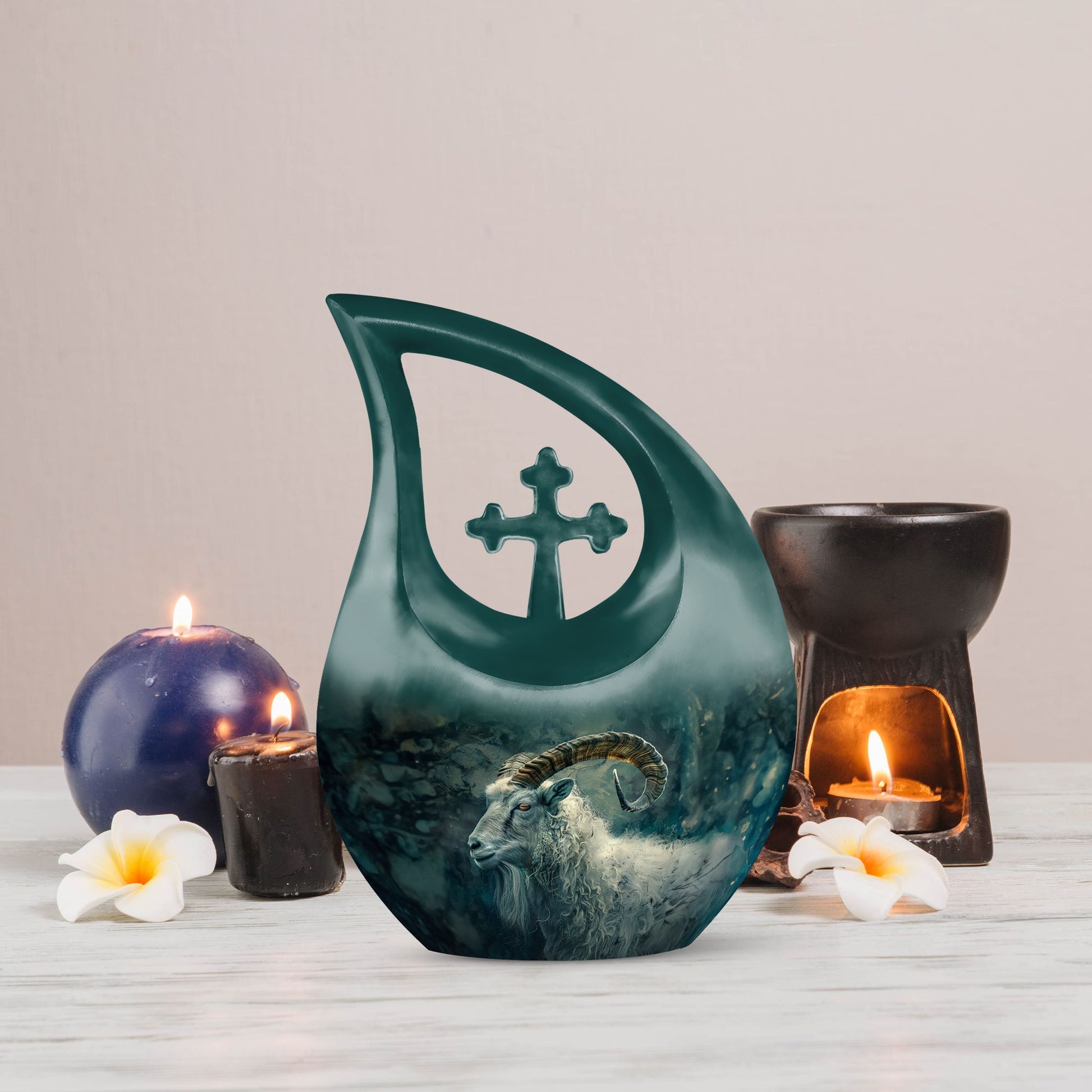 Goat Urns For Ashes - Keepsake Urn For Human Ashes