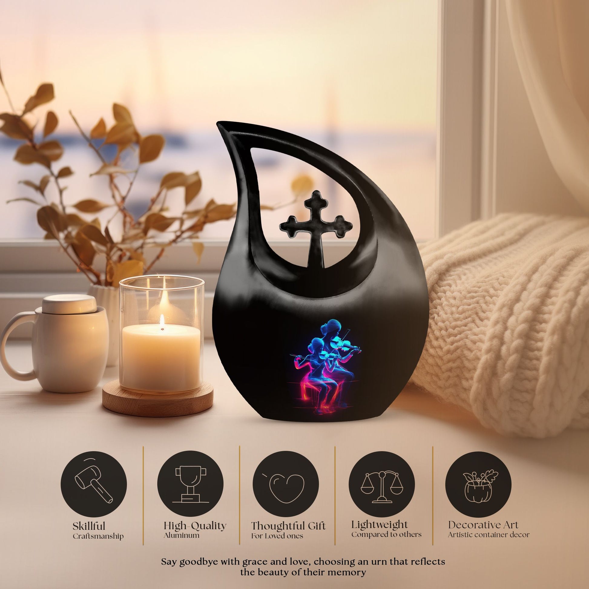 Music Urns For Ashes - Urn For Human Ashes Keepsake