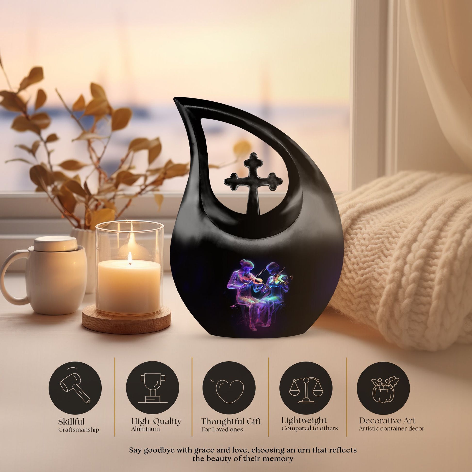 Music Urns For Ashes - Urn Keepsake For Human Ashes