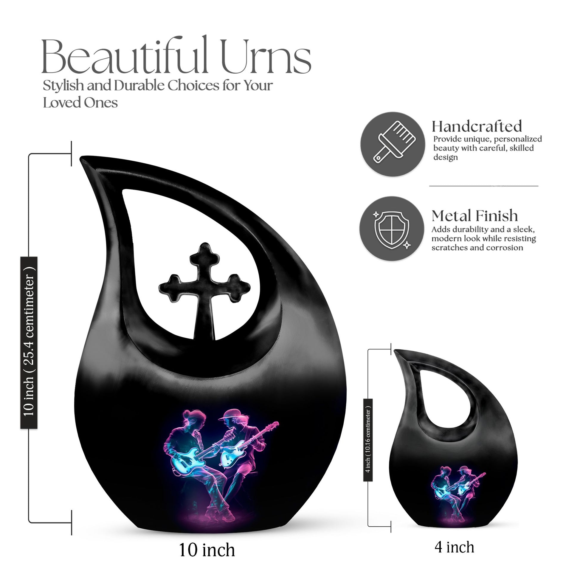 Music Urns For Ashes - Urn With Keepsake Combo