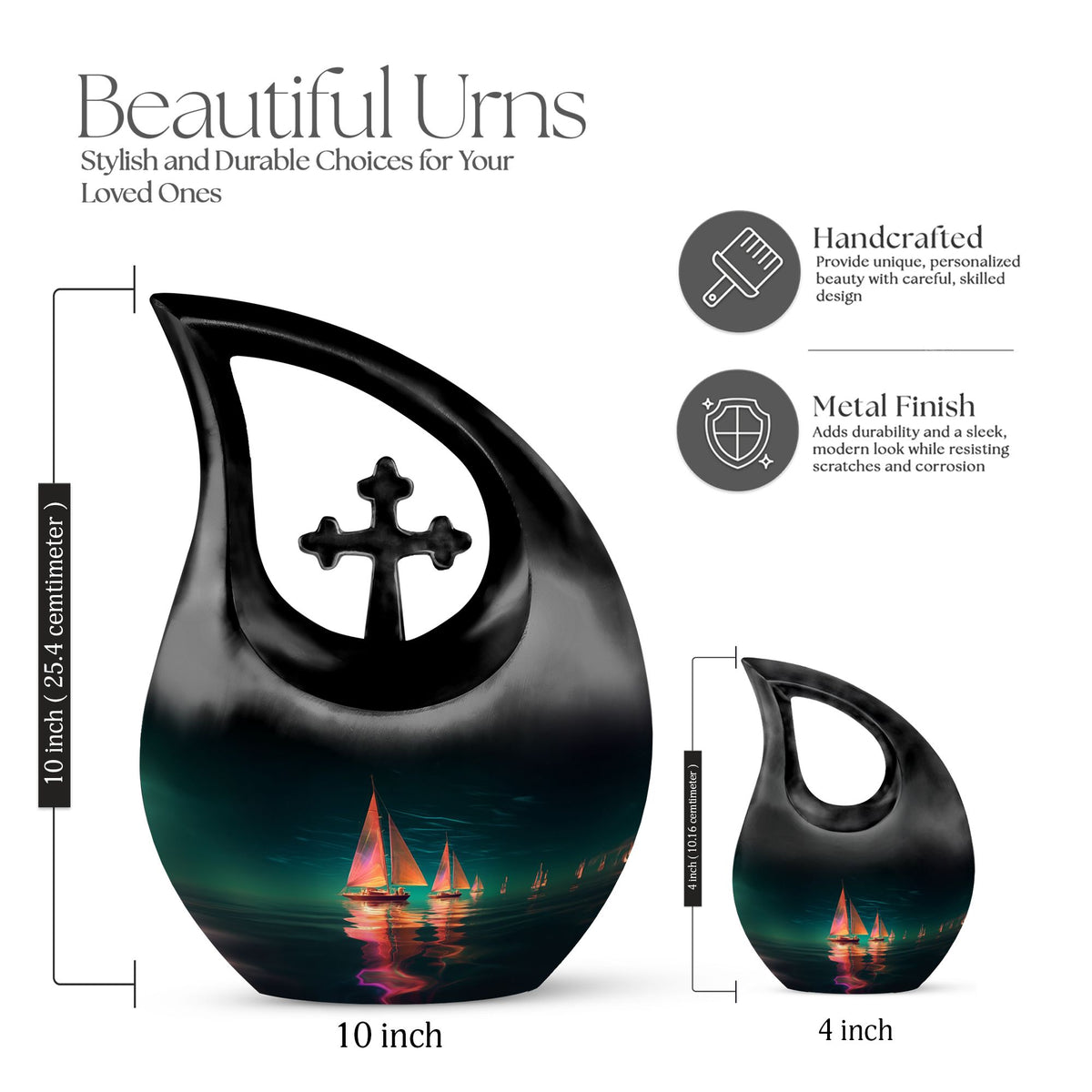 Boat Urns For Ashes - Human Ash Keepsake