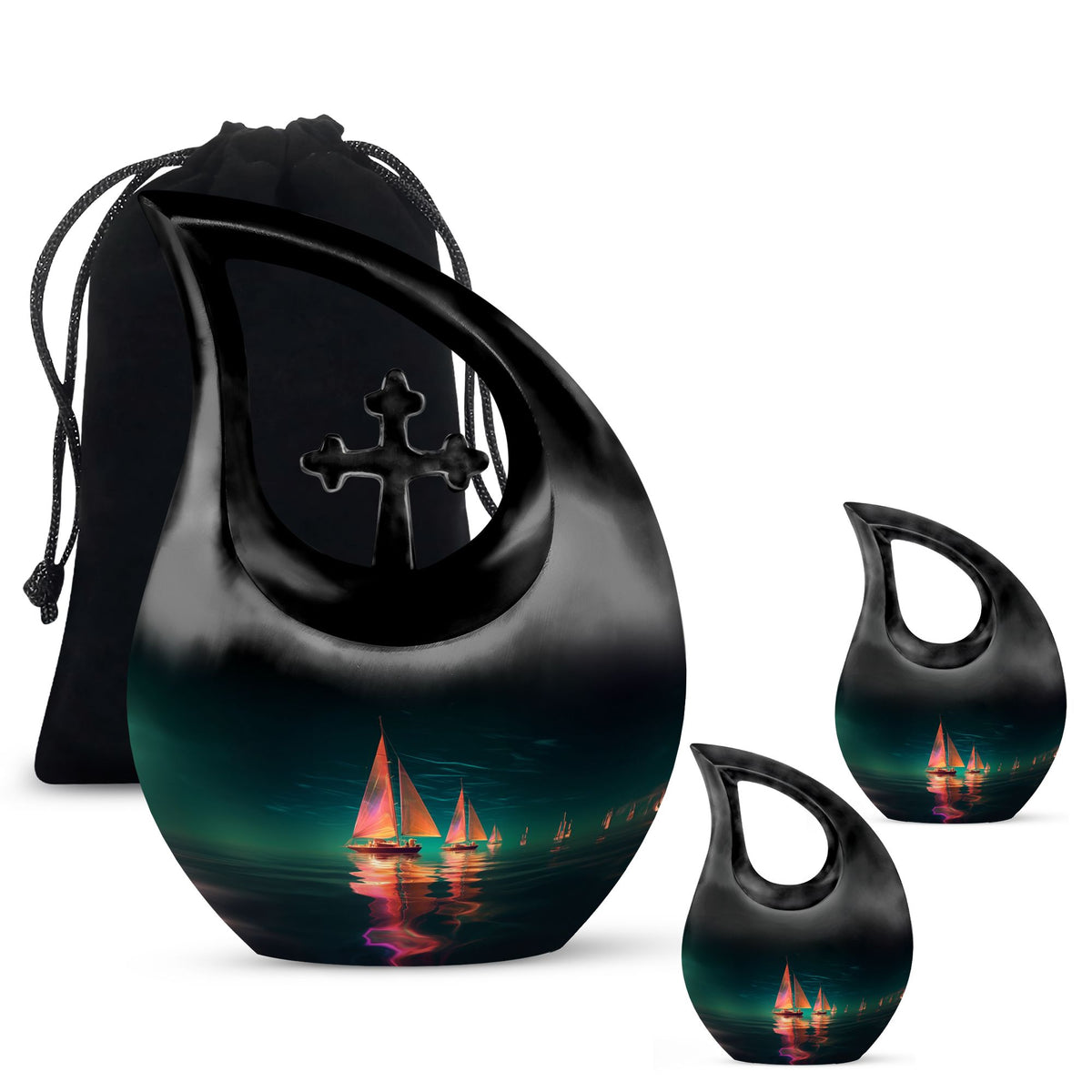 Boat Urns For Ashes - Human Ash Keepsake