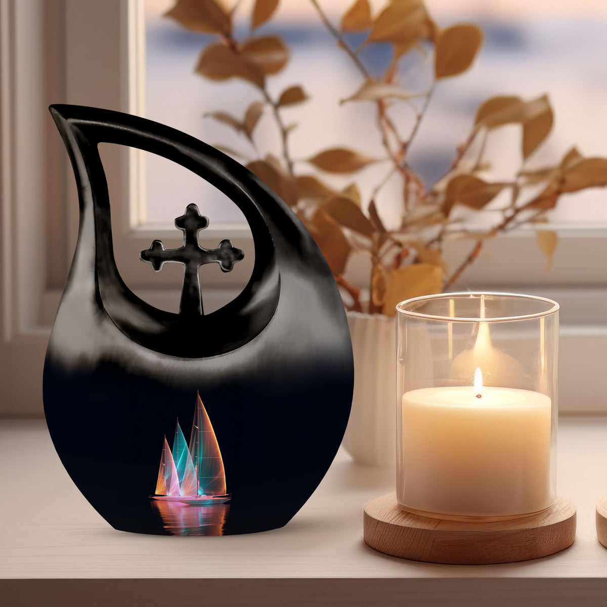 Boat Urns For Ashes - Keepsake Urn Combo