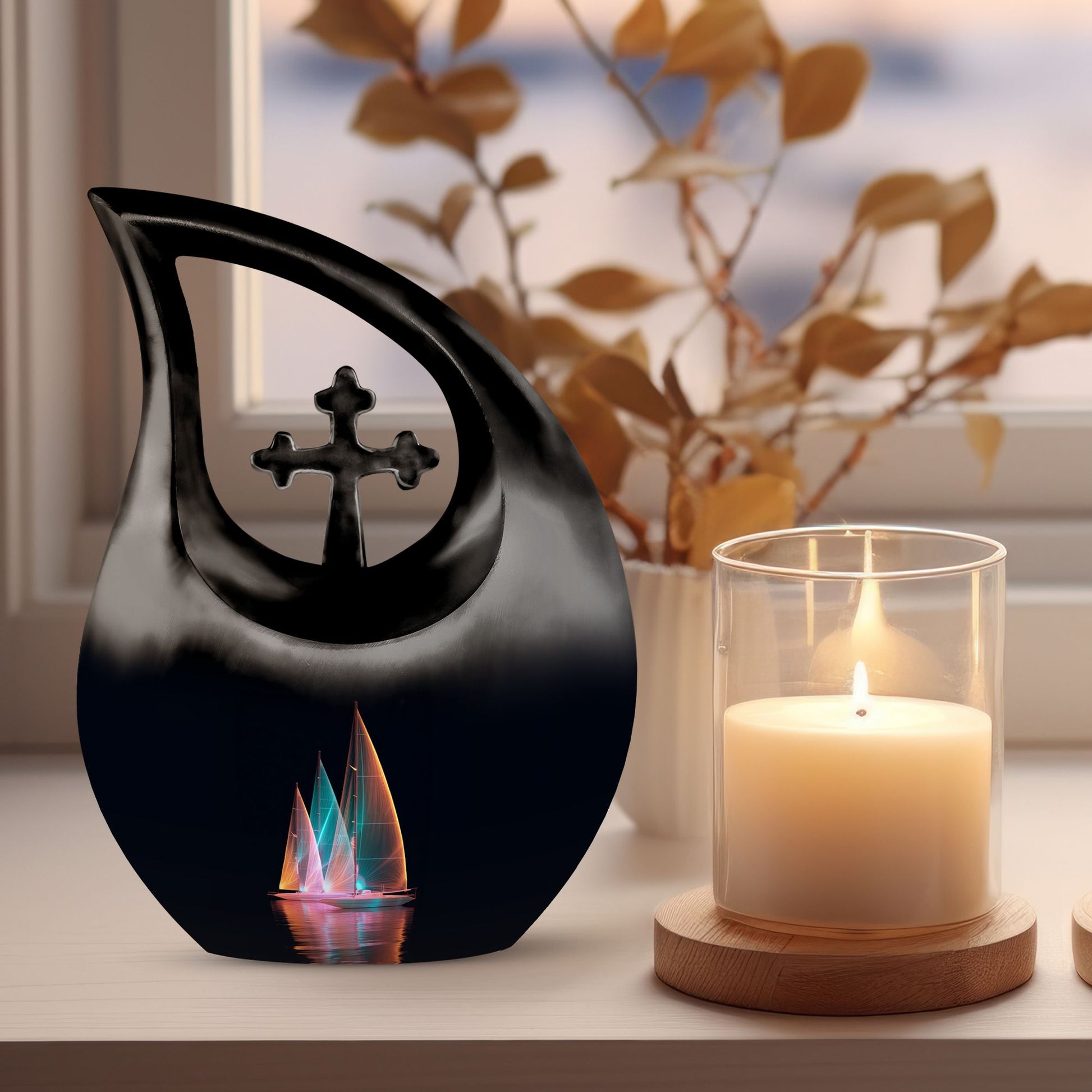 Boat Urns For Ashes - Keepsake Urn Combo