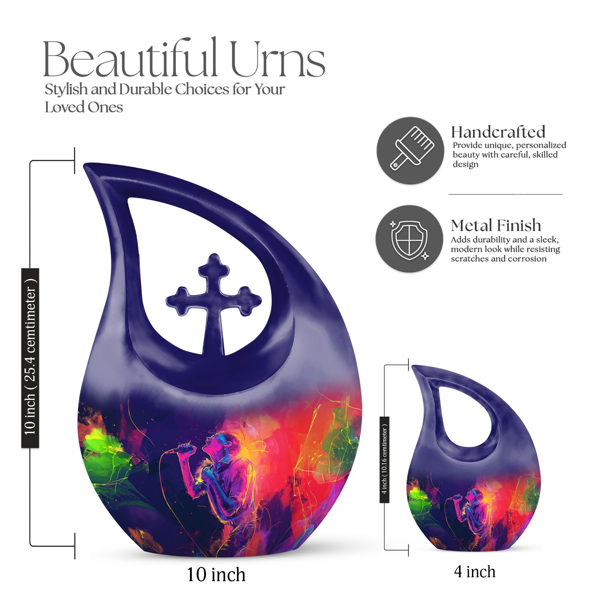Music Urns For Ashes - Burial Urns For Adult Human Ashes