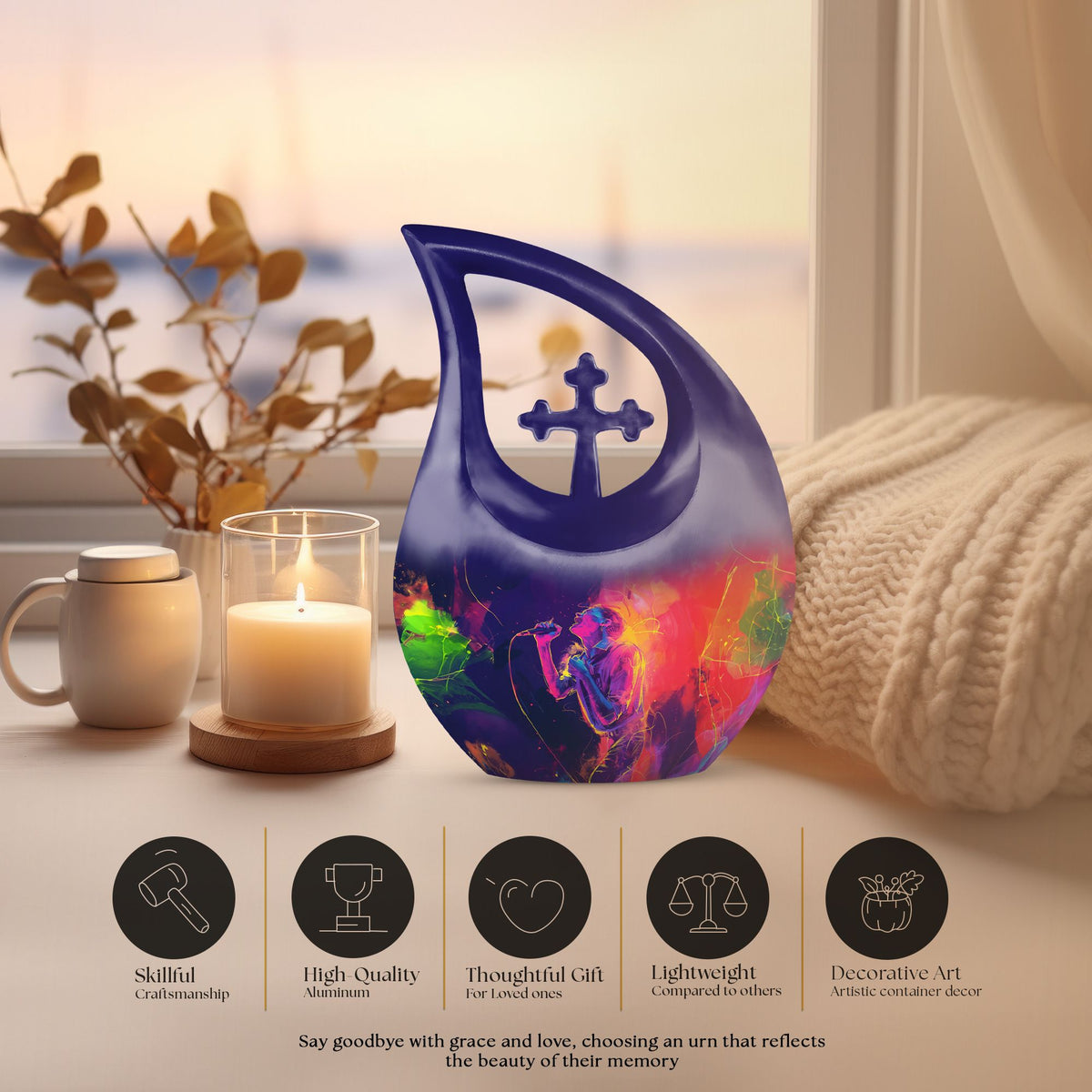 Music Urns For Ashes - Burial Urns For Adult Human Ashes