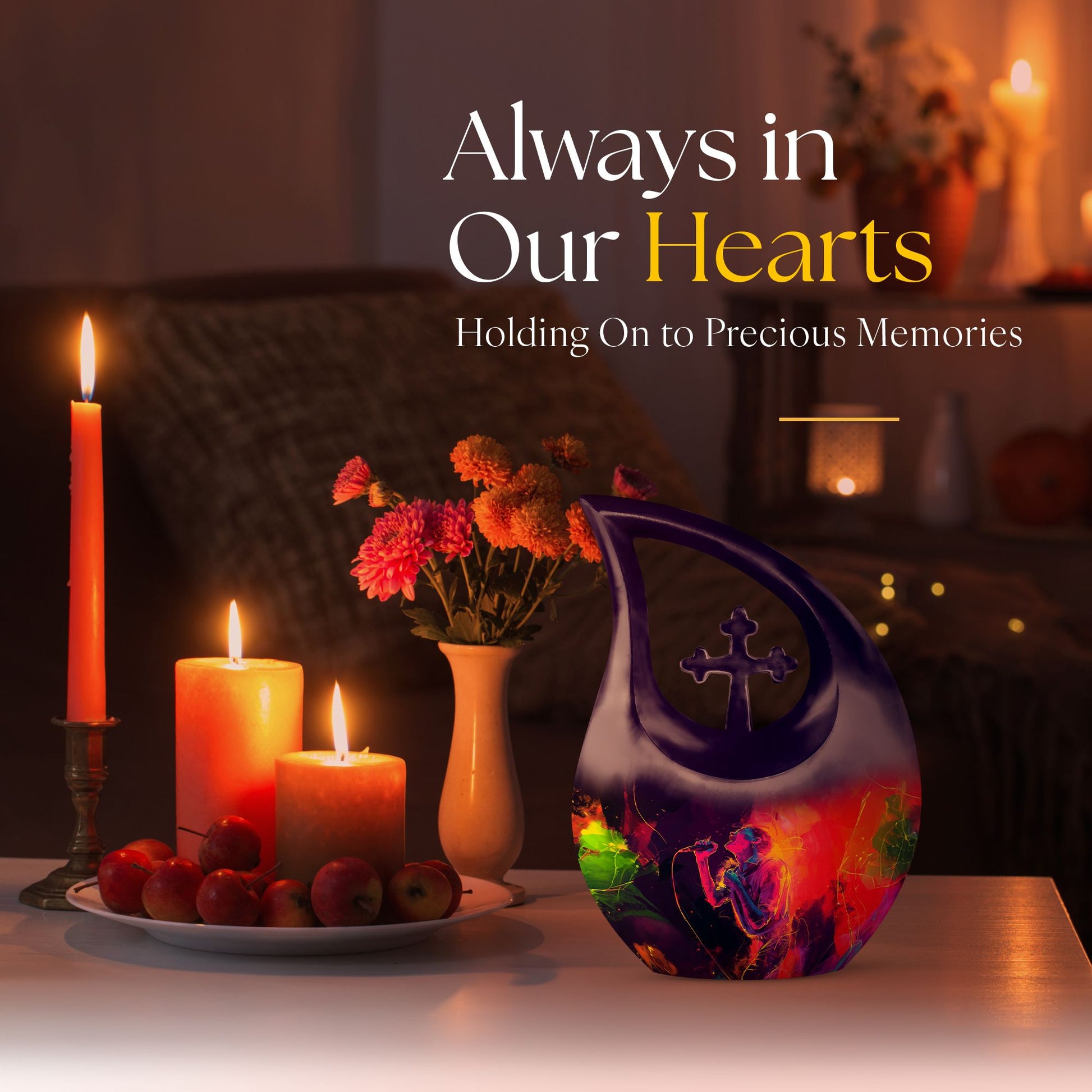 Music Urns For Ashes - Burial Urns For Adult Human Ashes