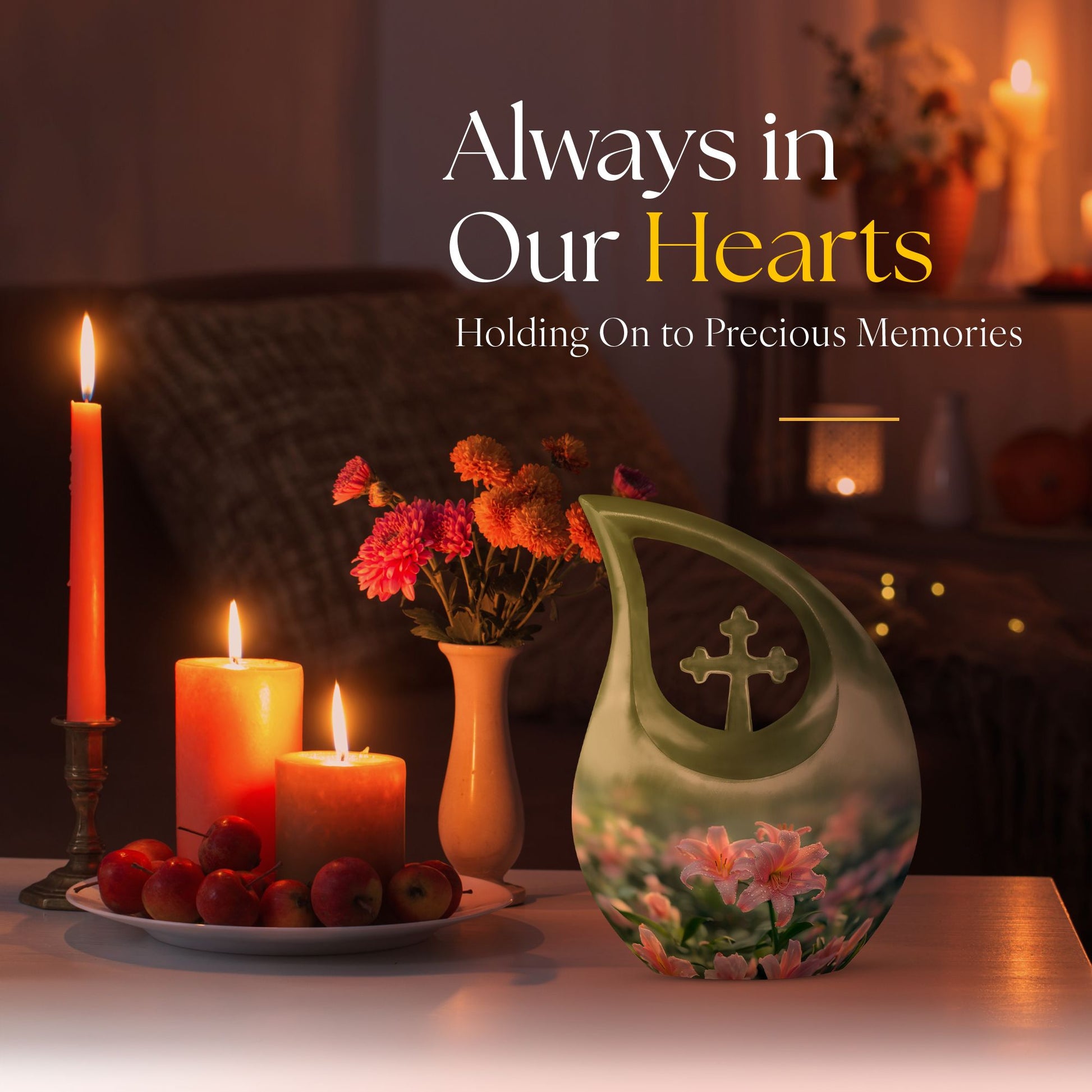 Flower Urns For Ashes - Cremation Urns For Human Ashes