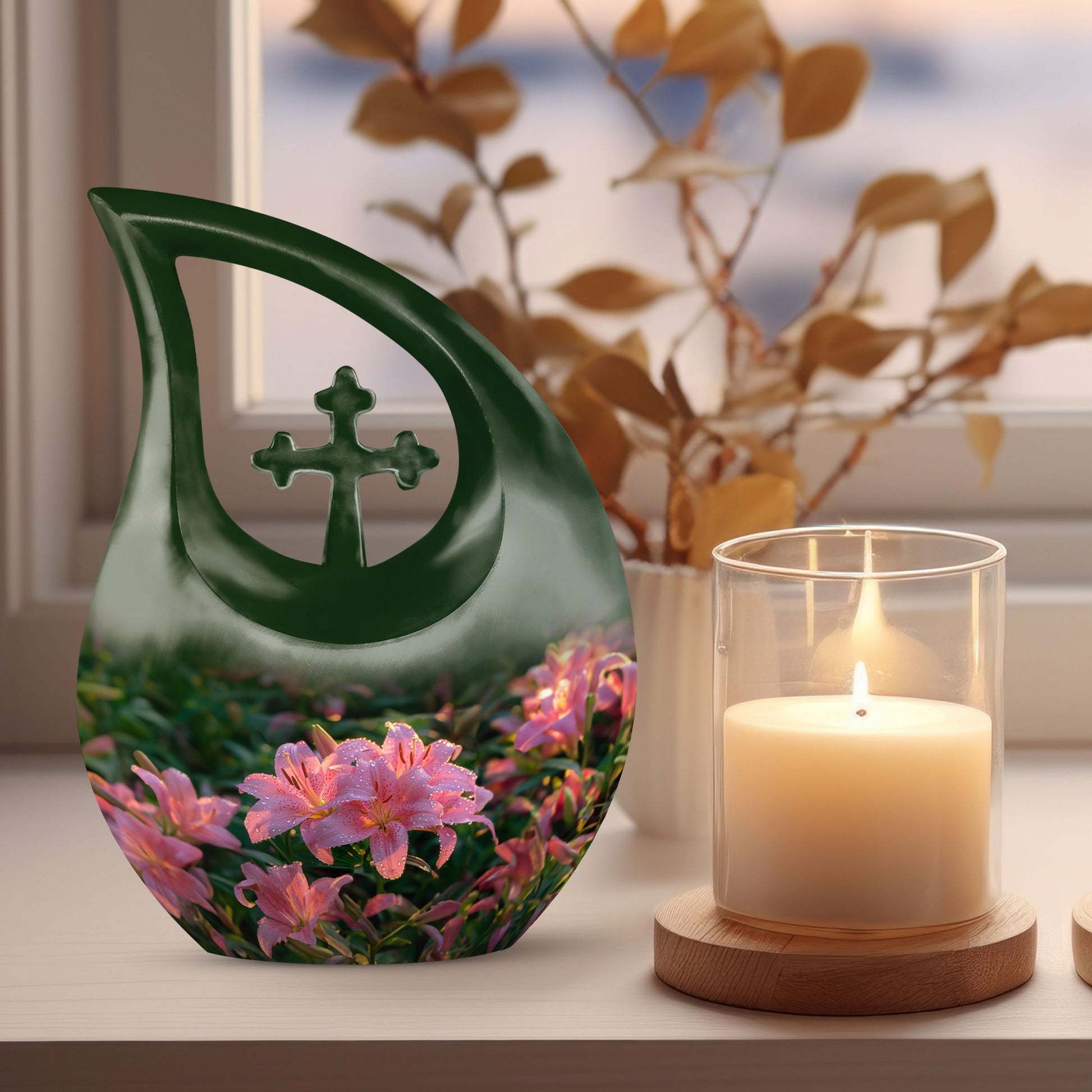 Flower Urns For Ashes - Large Urns For Human Ashes Adult