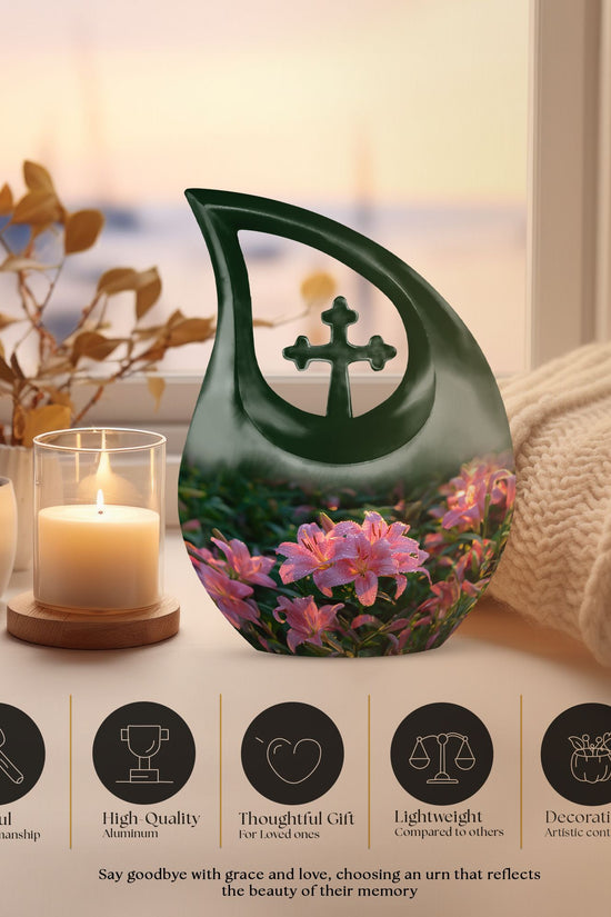 Flower Urns For Ashes - Large Urns For Human Ashes Adult