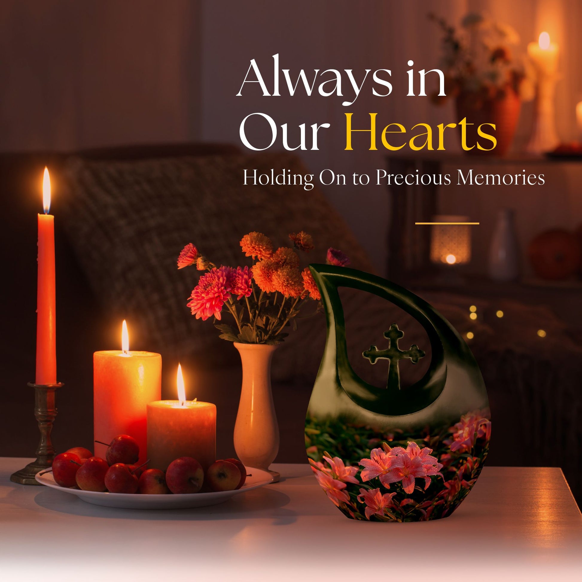 Flower Urns For Ashes - Large Urns For Human Ashes Adult